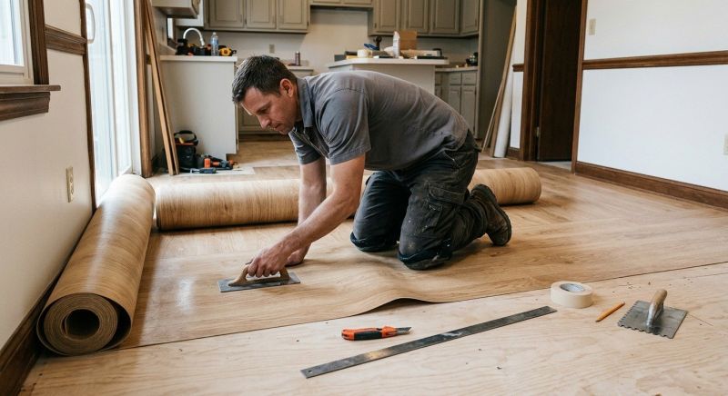 Sheet Flooring Installation in Elizabeth, CO